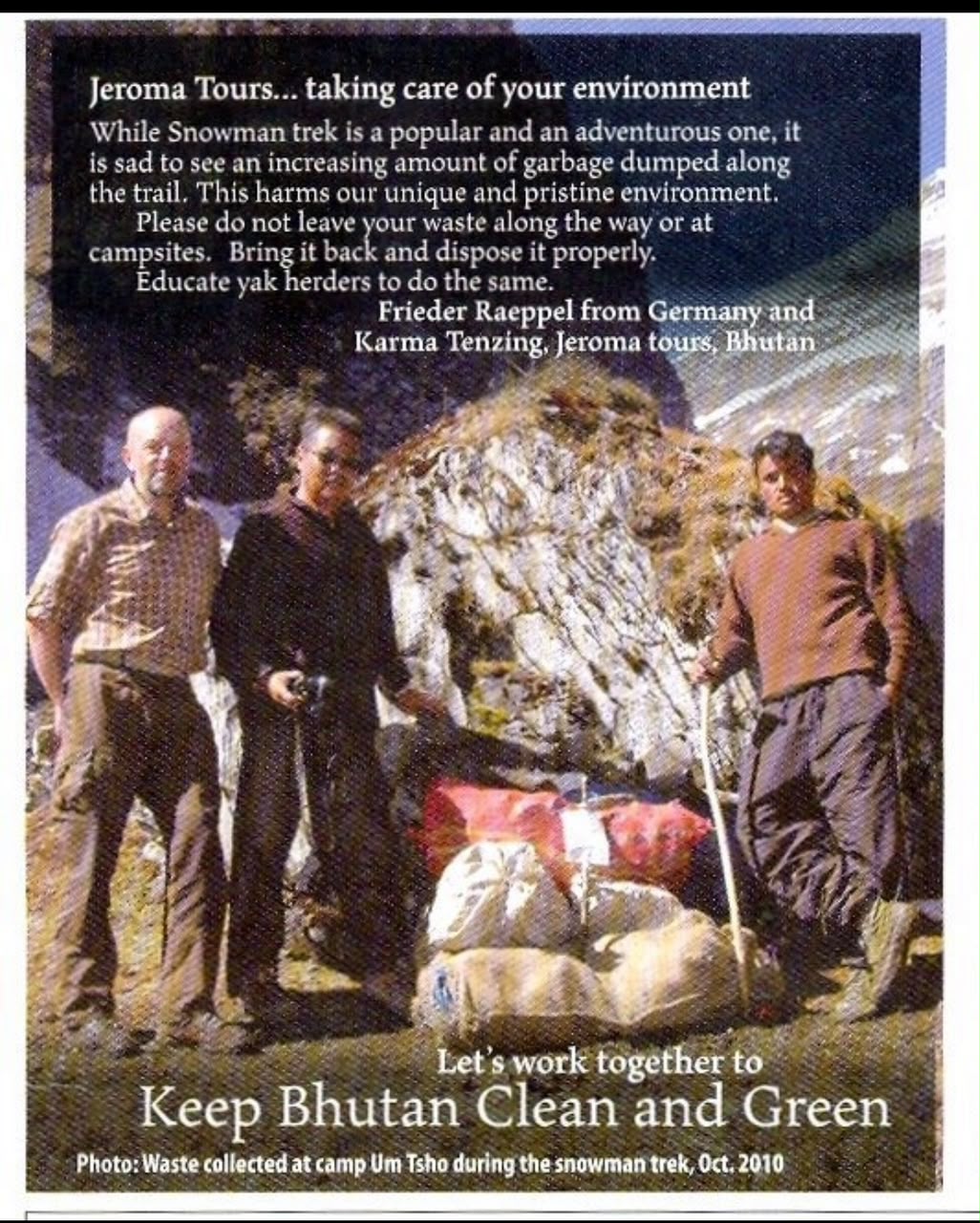 Keep Bhutan Clean and Green poster